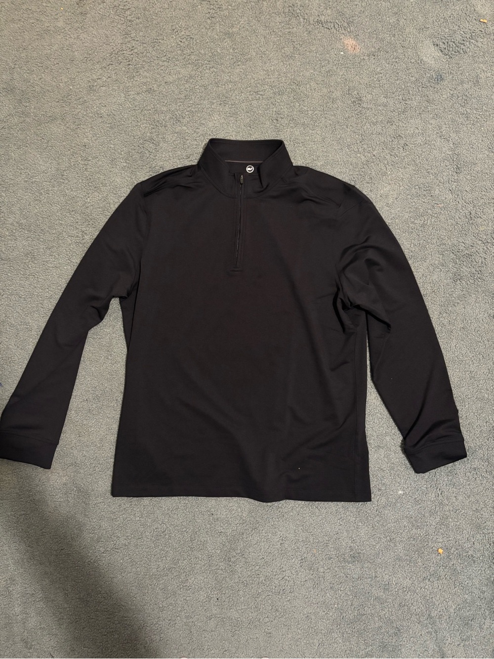 Men's Vineyard Vines Black Performance Club Quarter-Zip NWOT
